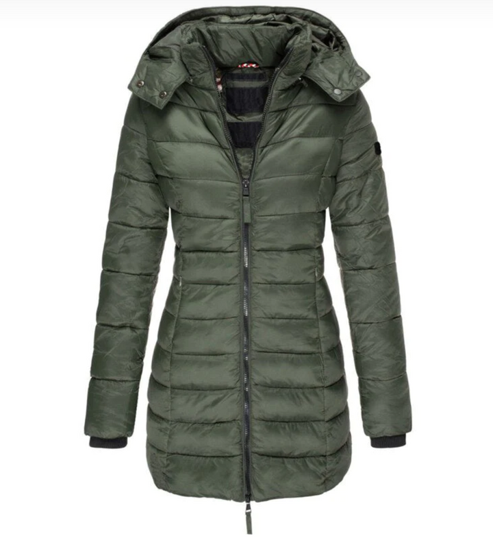 Lune London Elisa - The best and coziest down jacket with hood and zip closure