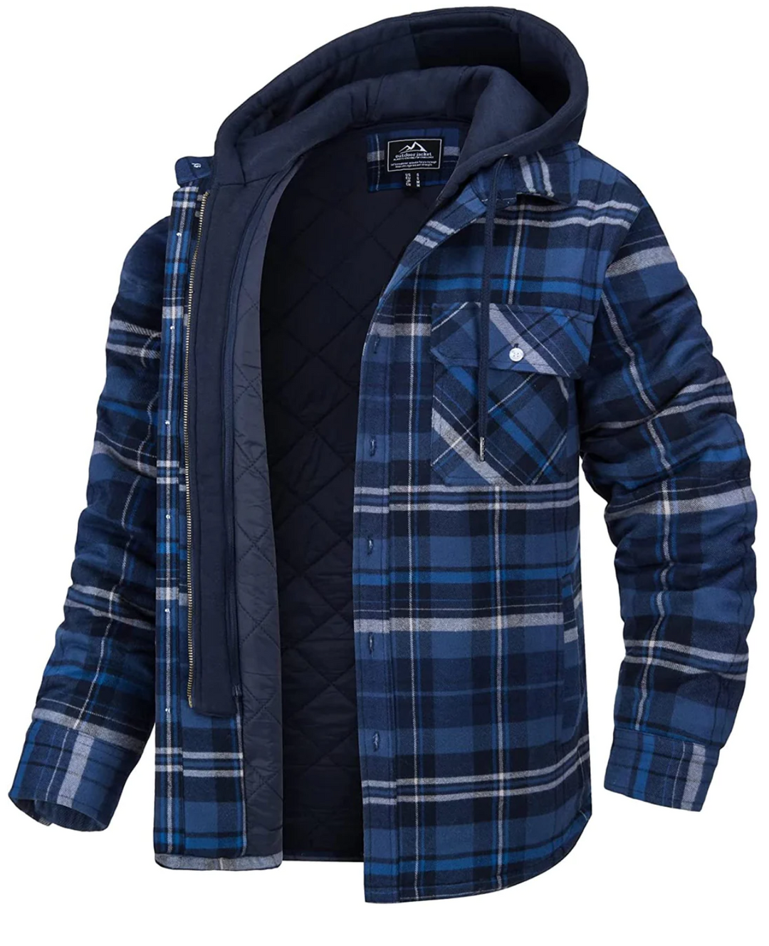 Chic Und Stil | Checked Hooded Jacket for Men