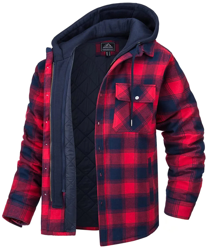 Chic Und Stil | Checked Hooded Jacket for Men