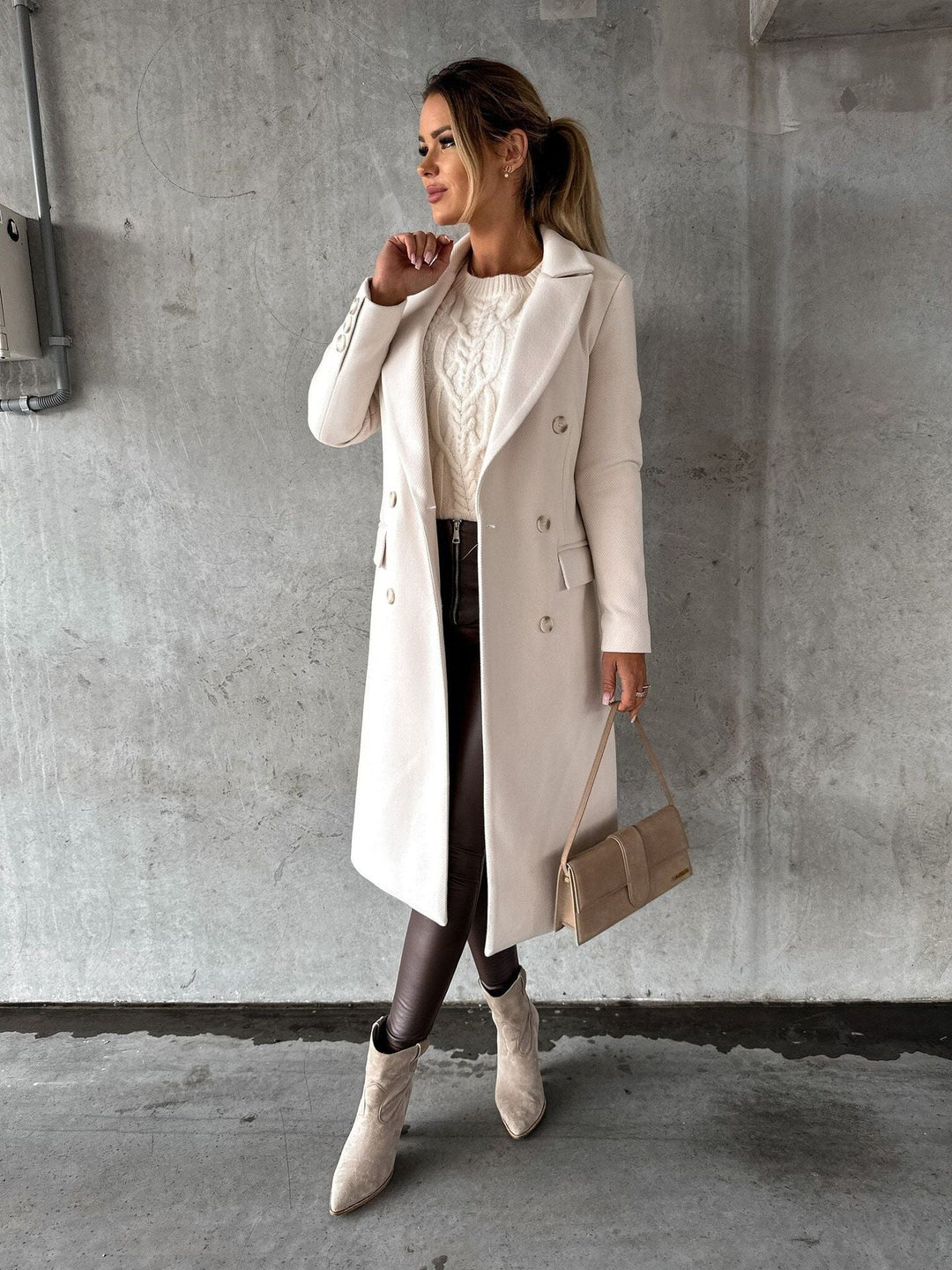Women’s Double-Breasted with Winter Sleeves | Lune London