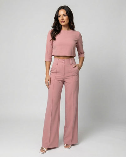 Women’s Elegant Tailored Autumn Pants Set with Chic Fit | Amarae
