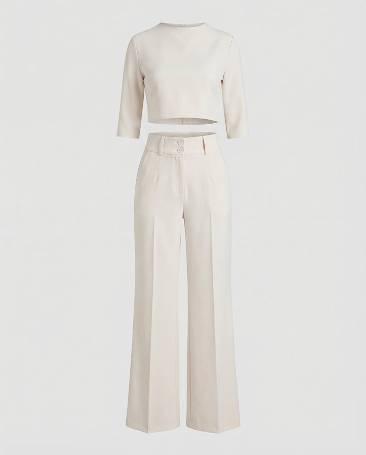 Women’s Elegant Tailored Autumn Pants Set with Chic Fit | Lune London