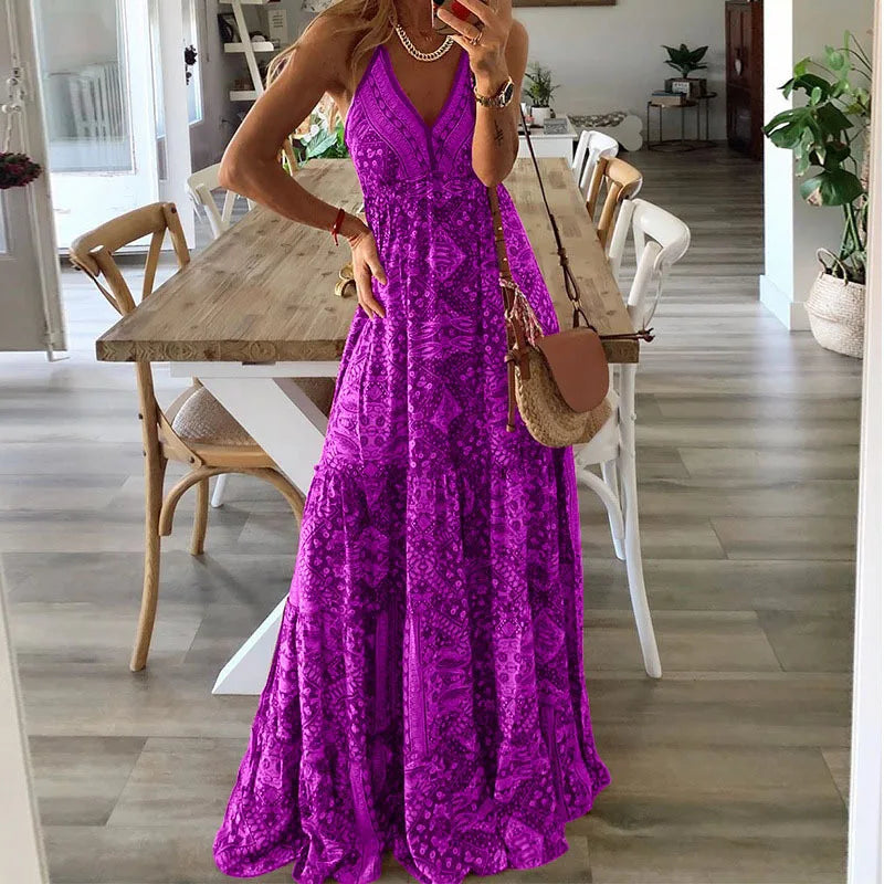 Lune London | printed summer maxi dress