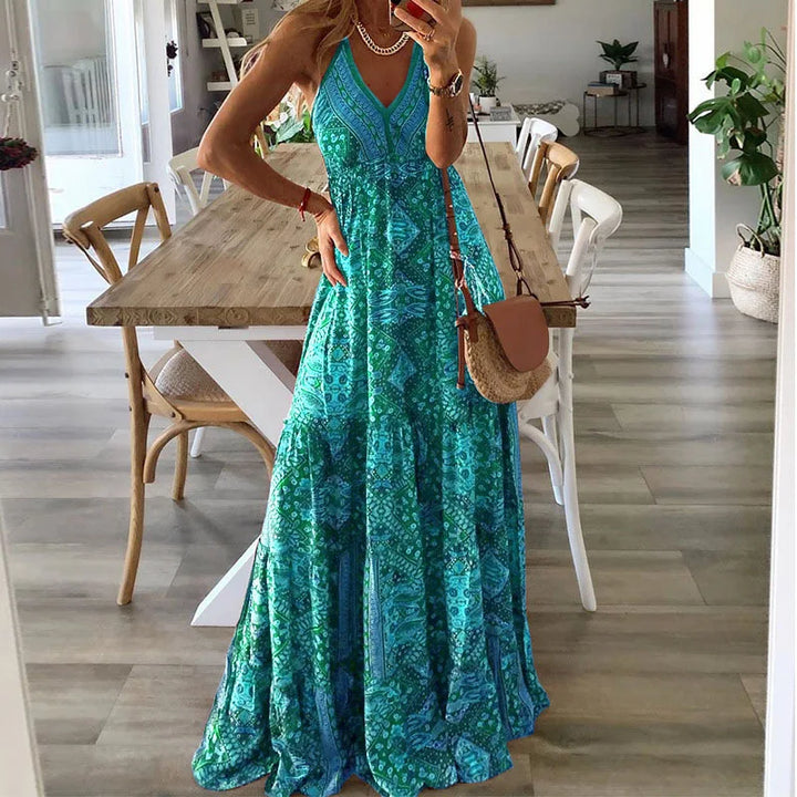 Lune London | printed summer maxi dress