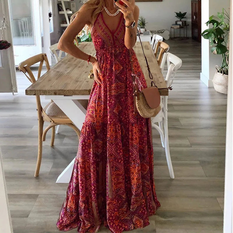Lune London | printed summer maxi dress