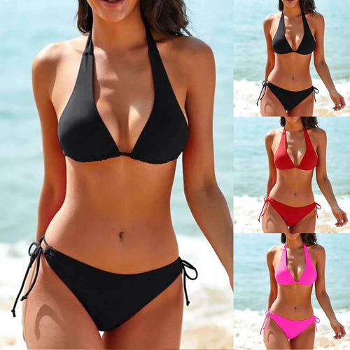 Amarae | Classic Black Halter Bikini