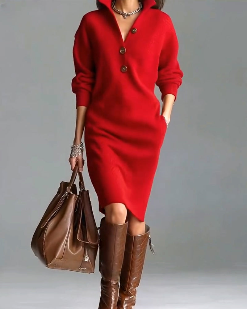 Chic Und Stil | Casual Solid Color Autumn and Winter