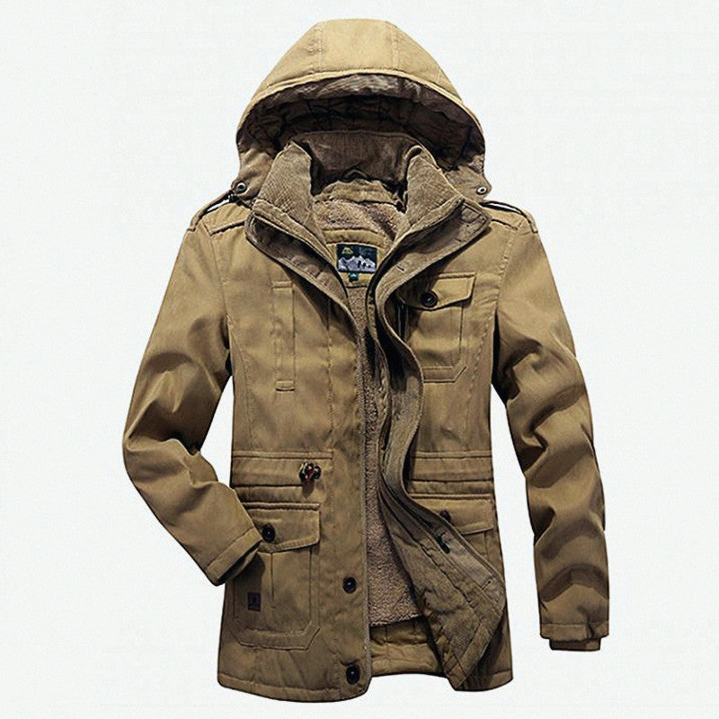 Functional transition jacket for men with high-quality fleece lining Lune London