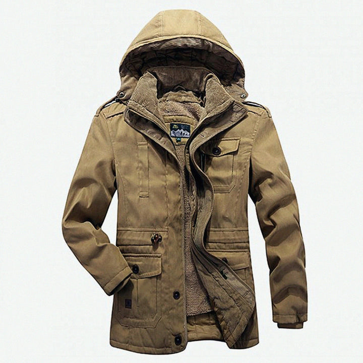 Functional transition jacket for men with high-quality fleece lining Lune London