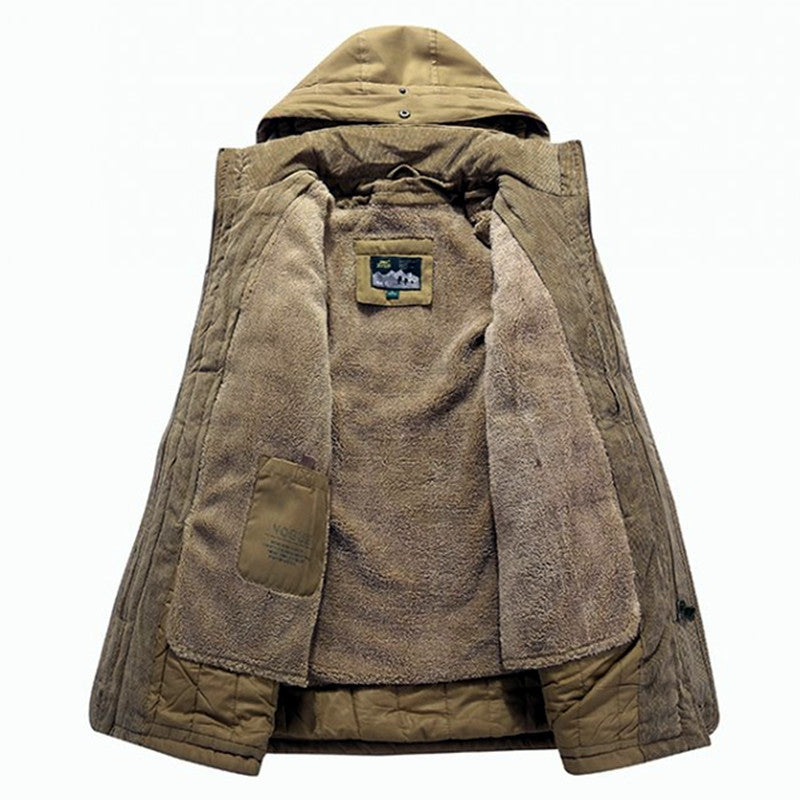 Functional transition jacket for men with high-quality fleece lining Lune London