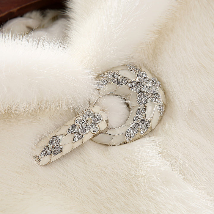 Women's faux fur coat with stylish hood and classic cut Lune London