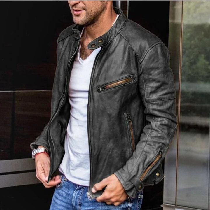 Amarae | Classic Leather Jacket for Men