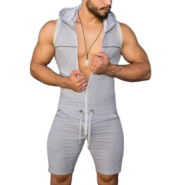 Sleeveless men's suit with hood and practical drawstring Lune London