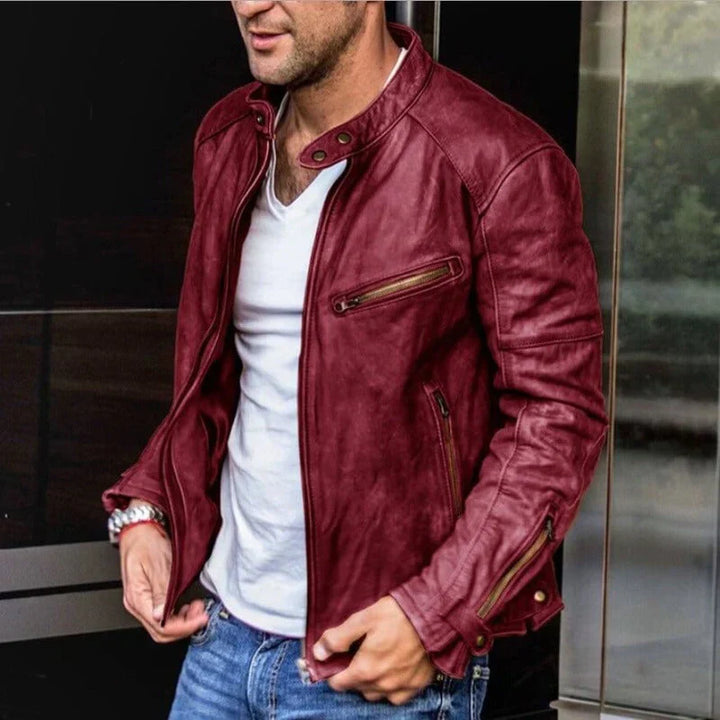 Amarae | Classic Leather Jacket for Men