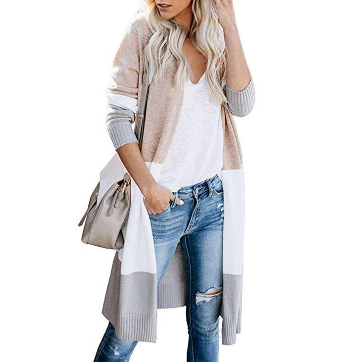 Women long knitted cardigan with a modern color and a comfortable cut Lune London