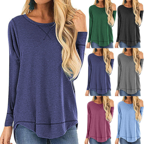 Women's Casual Long Sleeve Shirt Made Of Breathable Cotton with Stylish Side Slits Amarae