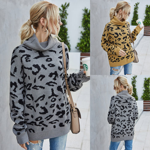 Pull à la mode pour femmes avec motif léopard Chic & Stil