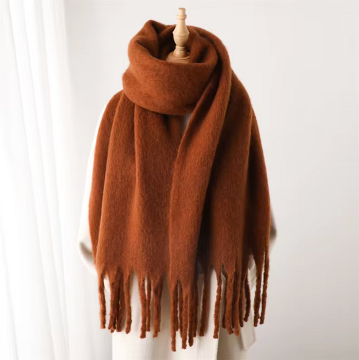 Women’s Pashmina Winter Scarf with Fringes – Warm & Elegant | Lune London