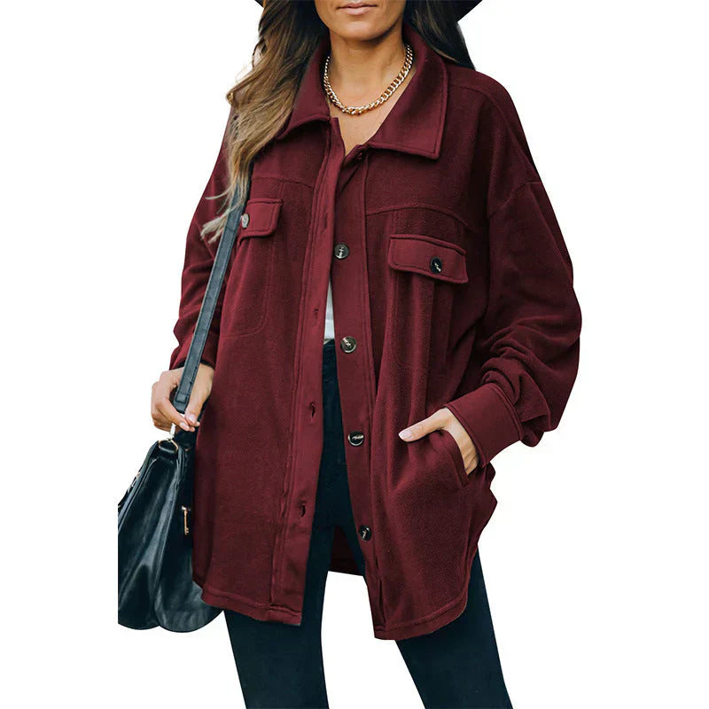 Lune London | Buttoned fleece jacket
