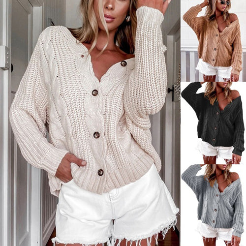 Knitted jacket for women in an oversized casual style Amarae