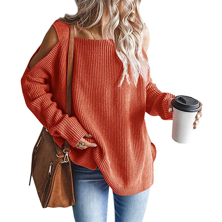 Chunky knit off-shoulder sweater for women Lune London