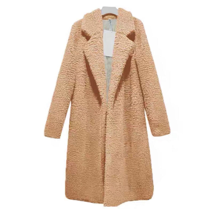 Ladies Long Plush Coat Lune London