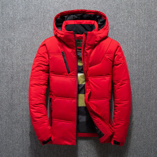 Men's padded winter jacket with hood Amarae