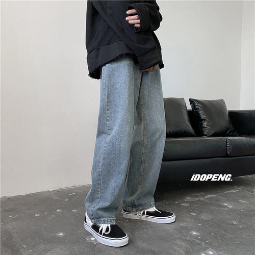 Wide denim pants for women with a high waist and relaxed fit Amarae