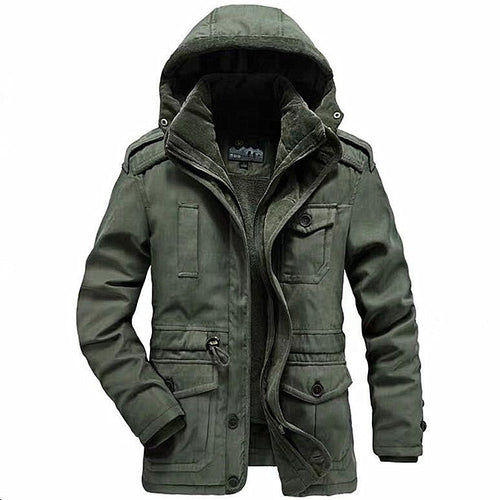 Veste de plein air multifonctionnelle pour hommes avec intérieur rembourré et design de capuche ajustable Chic und Stil