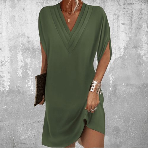 Amarae | Belly Cover V-Neck Dress