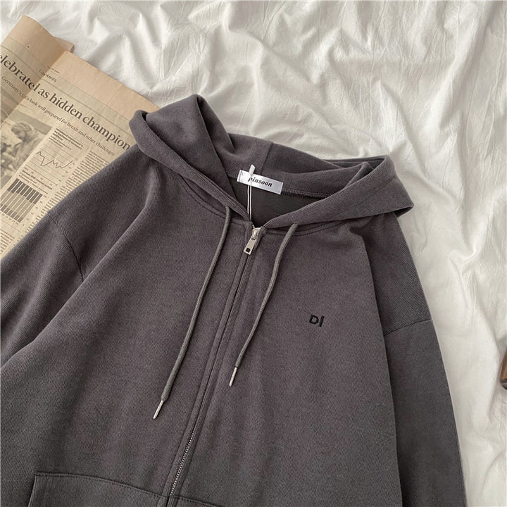 Women casual hoodie with full zip and practical side pockets Lune London