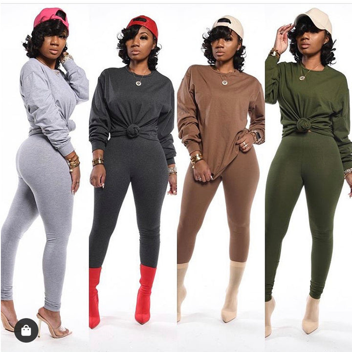 Ladies Chic Sporty Leisure Outfit