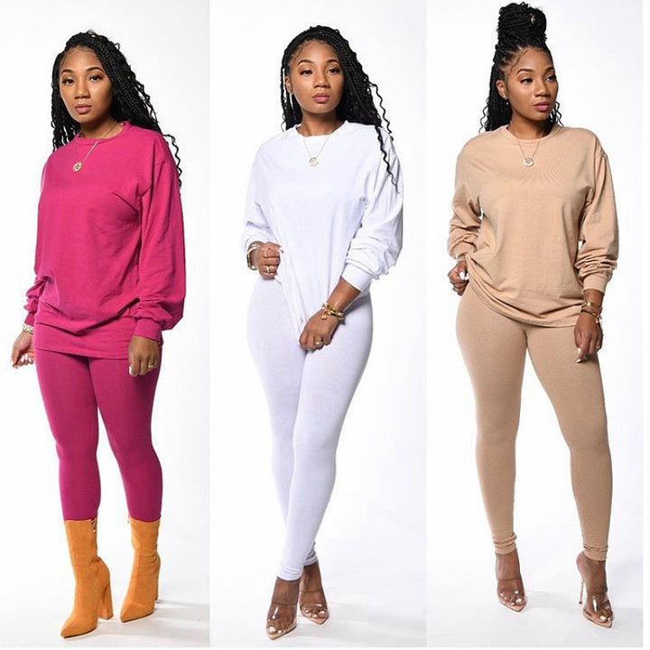 Ladies Chic Sporty Leisure Outfit