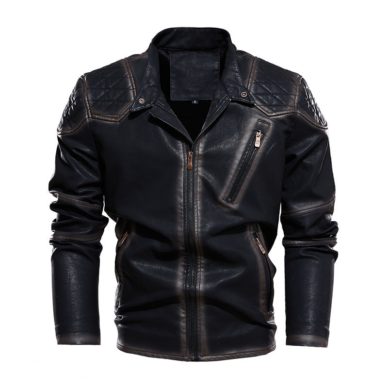 Lune London Men's Biker Jacket in Faux Leather