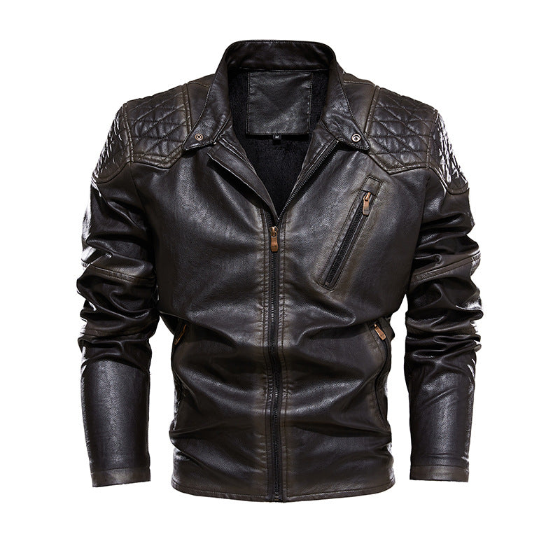 Lune London Men's Biker Jacket in Faux Leather