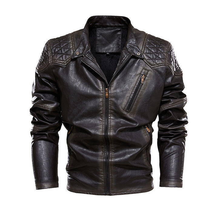 Lune London Men's Biker Jacket in Faux Leather