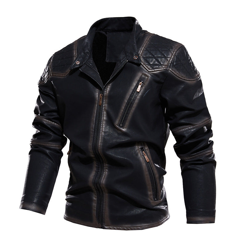 Lune London Men's Biker Jacket in Faux Leather
