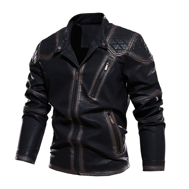 Lune London Men's Biker Jacket in Faux Leather