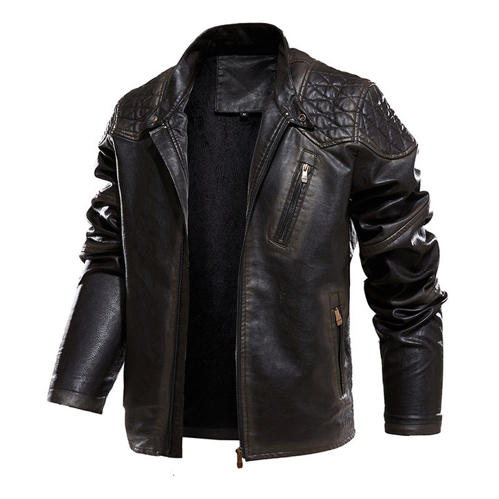Lune London Men's Biker Jacket in Faux Leather