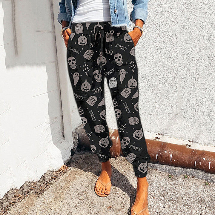 Layered print joggers for women, relaxed fit Lune London