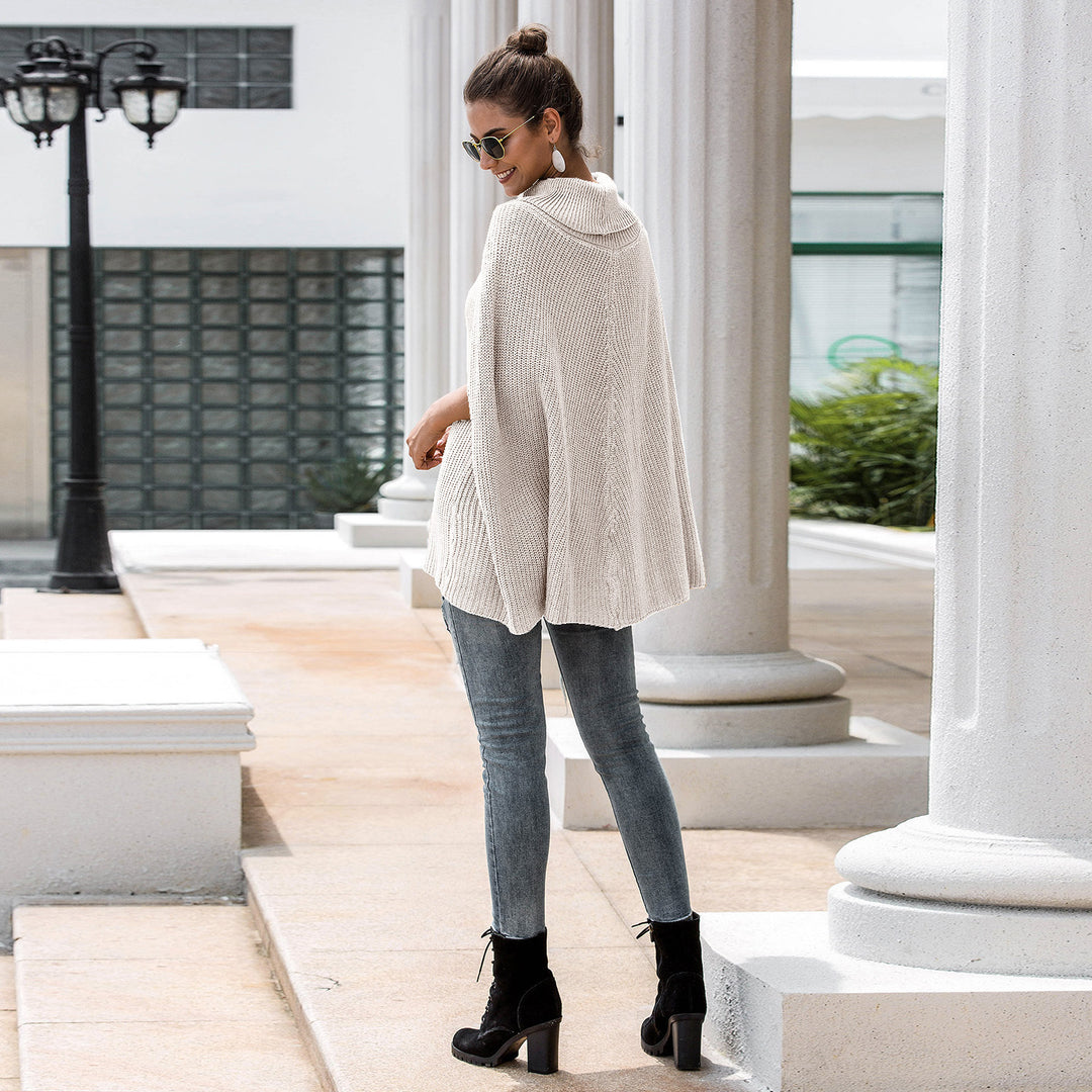 Dame Cardigan in a casual poncho style Lune London