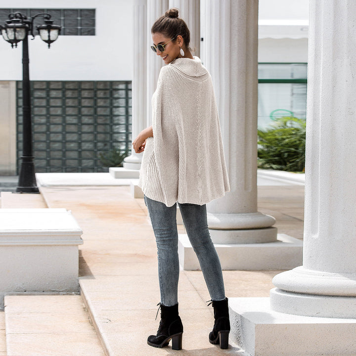 Dame Cardigan in a casual poncho style Lune London