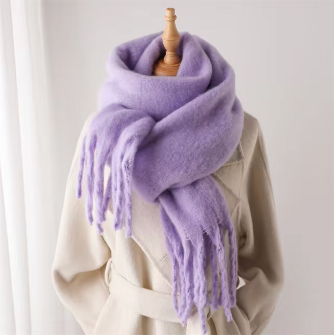 Women’s Pashmina Winter Scarf with Fringes – Warm & Elegant | Lune London