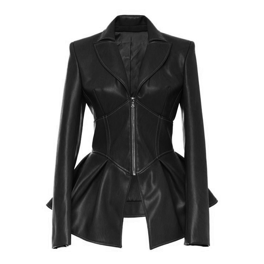 Ladies stylish fitted in genuine leather Amarae