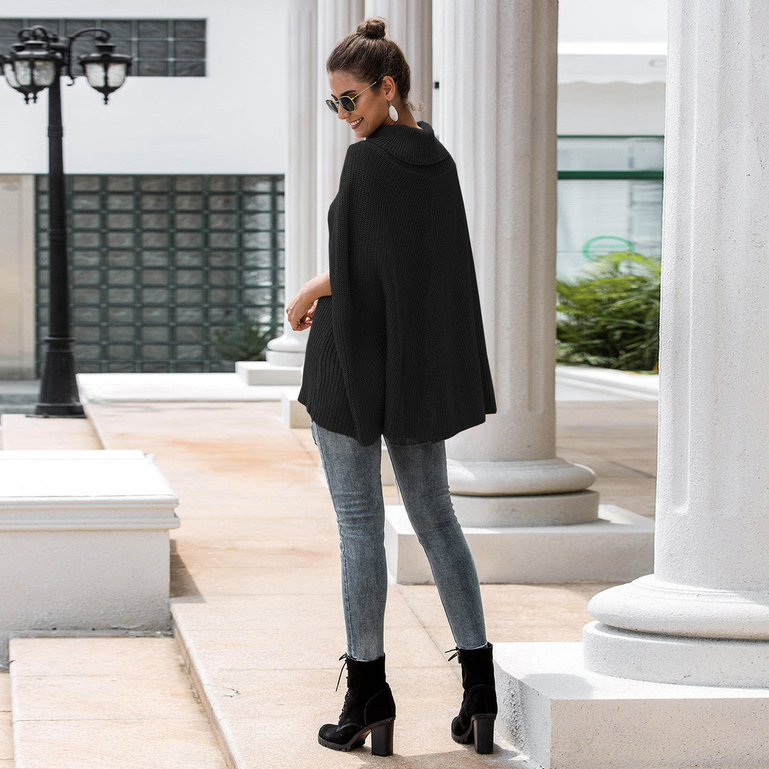 Dame Cardigan in a casual poncho style Lune London
