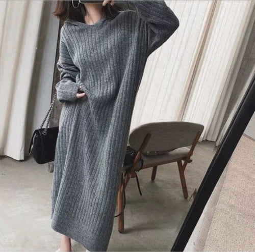Women's knit dress with a ribbed design and a relaxed fit Amarae