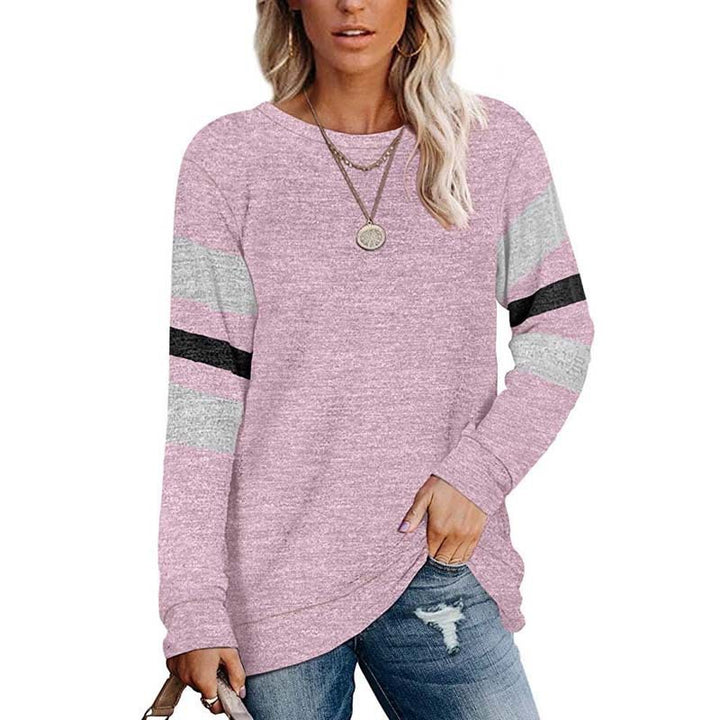 Casual long sleeve t-shirt for women with contrasting sleeve details Lune London