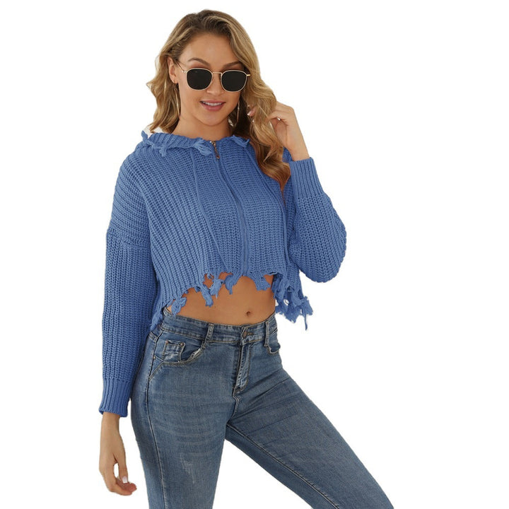 Casual hoodie for women with fringes Lune London
