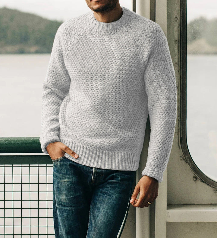 Men's knitted sweater with a timeless structured design Lune London