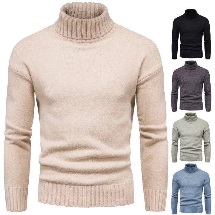 Ladies high-quality turtleneck sweater with luxurious knitted pattern Lune London